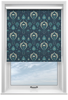Tangier, Deep Blue - Twist&Fit Roller Blind